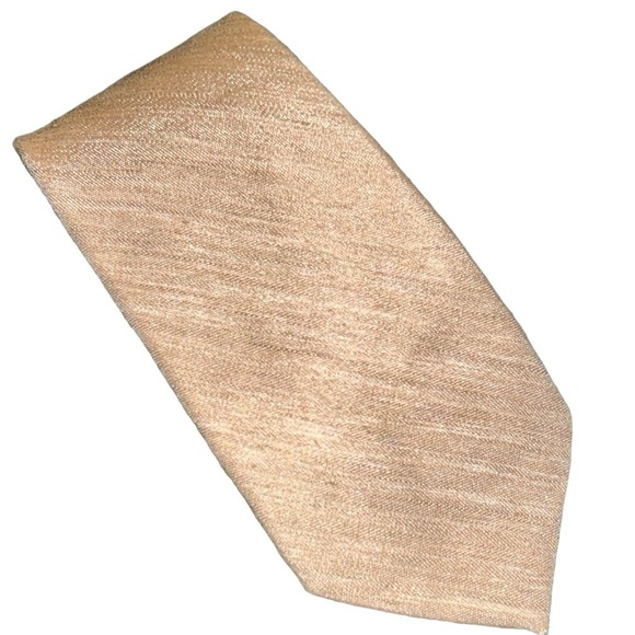 Ben Sherman Linen and Silk Taupe Tie - Picture 10 of 10